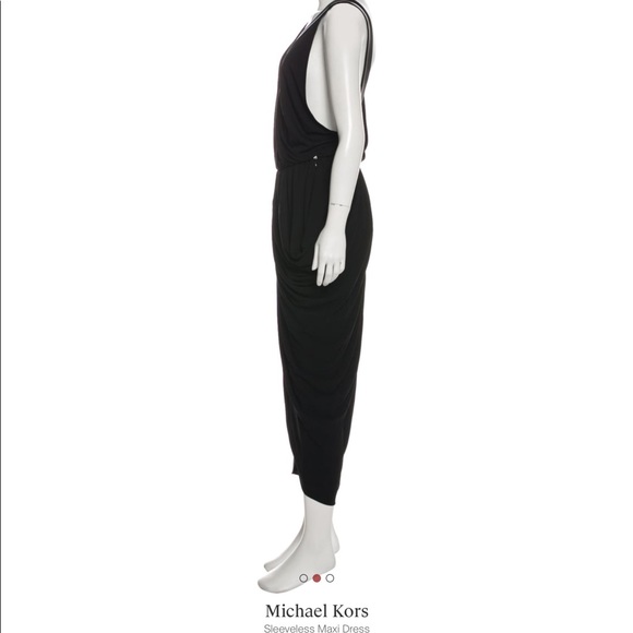 NWT Michael Kors Collection Black Dress Sz. 10 - Picture 4 of 10